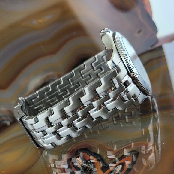 Mens GENEVE Swiss SEL Solid Stainless Steel Dive Watch 330' WR - Picture 5 of 5